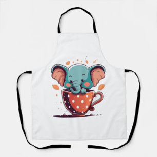 Elephant Elegance Apron