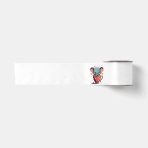 Elephant Elegance Satin Ribbon