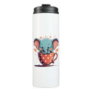 Elephant Elegance Thermal Tumbler