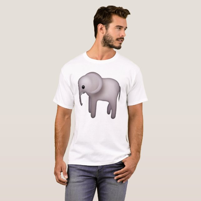 Elephant - Emoji T-Shirt (Front Full)