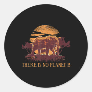 Elephant Environmental Protection Nature Protectio Classic Round Sticker