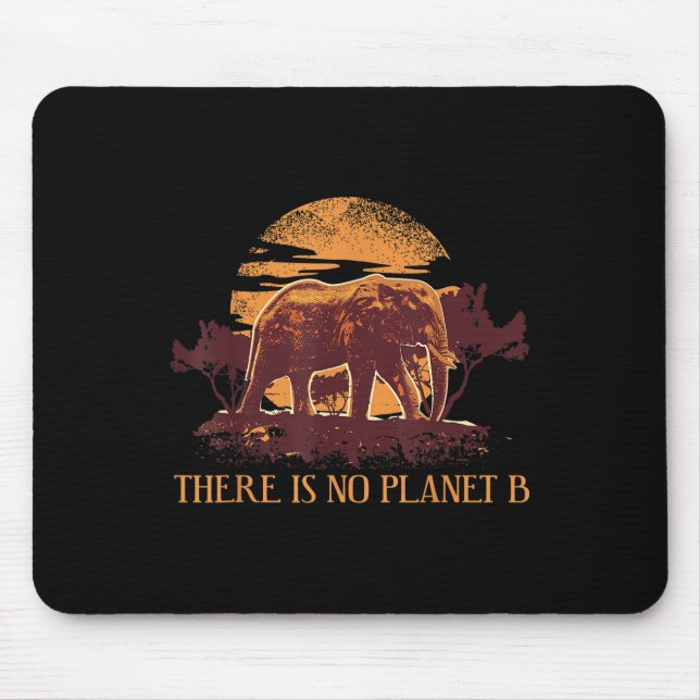 Elephant Environmental Protection Nature Protectio Mouse Pad (Front)