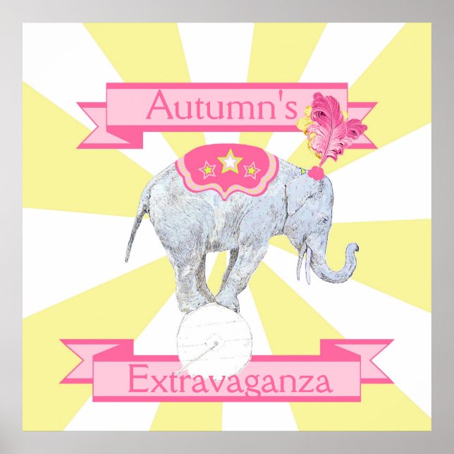 Elephant  Extravaganza Poster (Front)