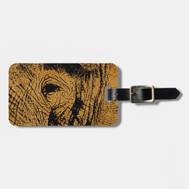 Elephant Eye Luggage Tag (Front Horizontal)