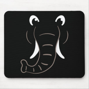 Elephant Face Costume Easy Halloween Costume Gift Mouse Pad