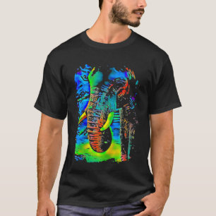 Elephant Face Pop Art T-Shirt