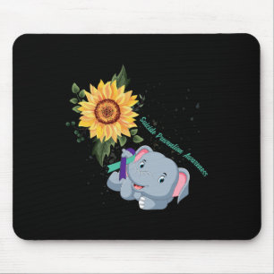 Elephant Faith Hope Fight Love Suicide Prevention Mouse Pad