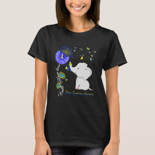 Elephant Faith Hope Love Down Syndrome Awareness T-Shirt