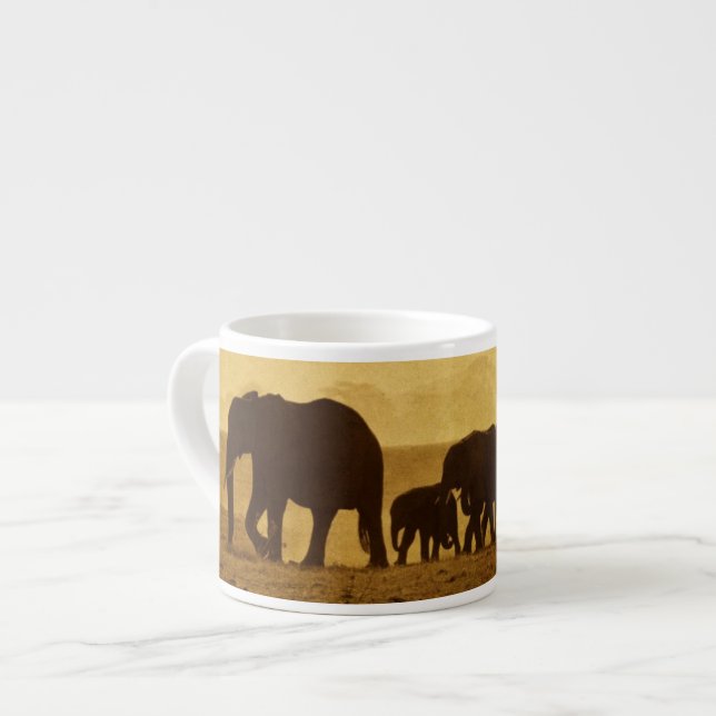 Elephant Family Espresso Cup (Front Left)