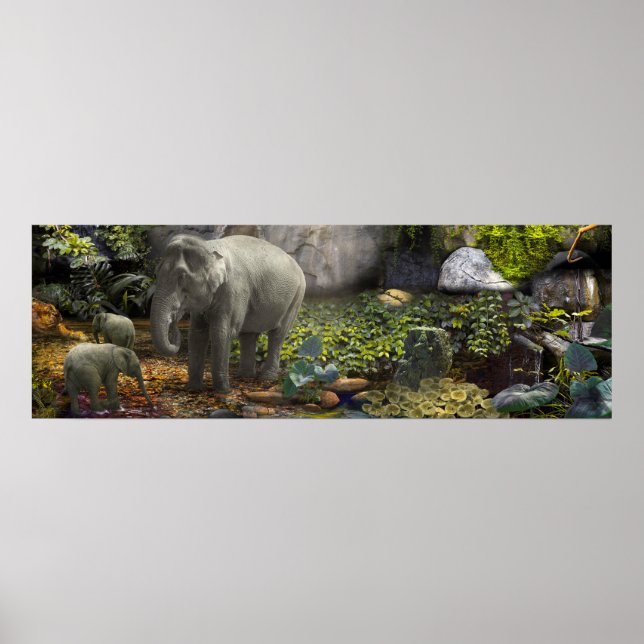 ELEPHANT FAMILY "GREEN ROOM" POSTER (Front)