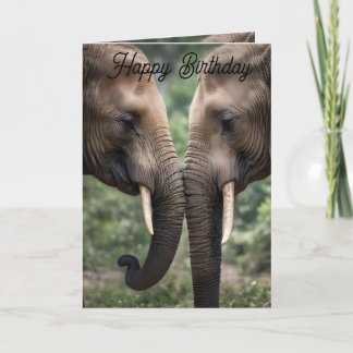 Elephant Family Love Birthday Card. Card