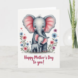 Elephant Family Love Card