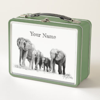 Elephant Family Lunch Box – Custom Gift