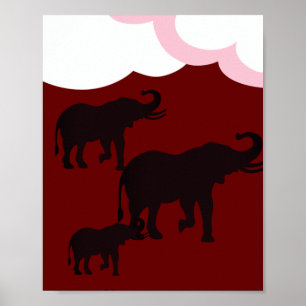 Elephant Family Poster
