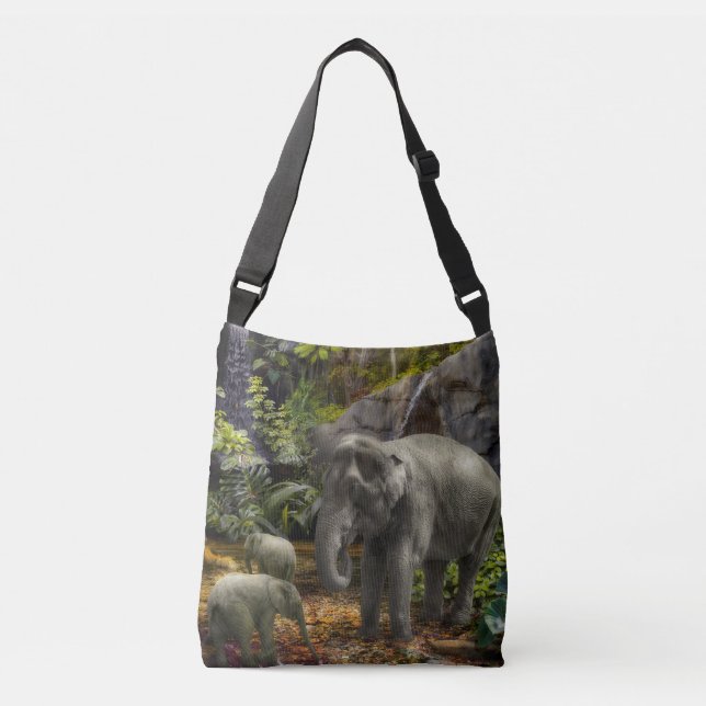 Elephant Family RAIN FOREST PARTY Crossbody Bag (Front)