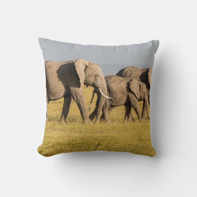Elephant Family Walking Cushion (Front)