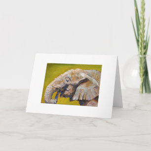 Elephant fine art greeting card