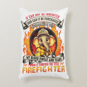 Elephant Firefighter Decorative Cushion