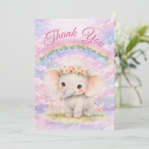 Elephant First Birthday Rainbow Baby Elephant Girl