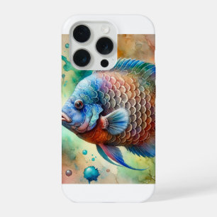 Elephant Fish 070824AREF138 - Watercolor iPhone 15 Pro Case