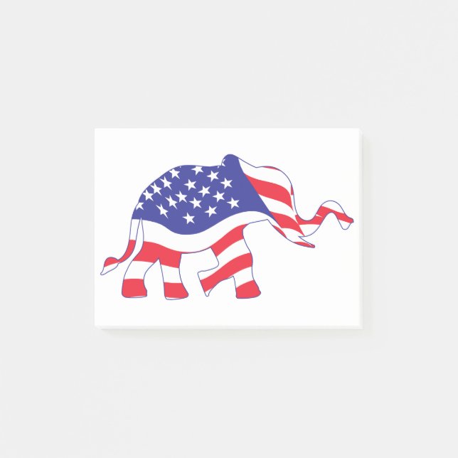 Elephant-FLAG Post-it Notes (Front)