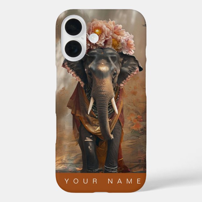 Elephant Floral Harmony Case-Mate iPhone Case (Back)