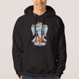 Elephant Flower Rugby Ball Animal Cute Football Hoodie