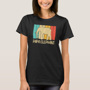Elephant For Men Dad Indian Elephant Mammoth Vinta T-Shirt