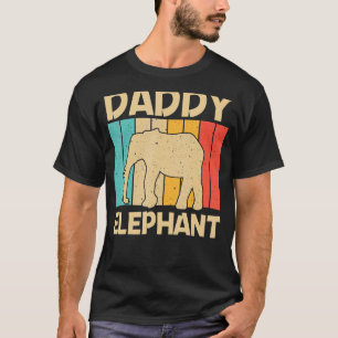 Elephant For Men Dad Indian Elephant Mammoth Vinta T-Shirt