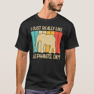   Elephant For Men Women Indian Elephant Mammoth V T-Shirt