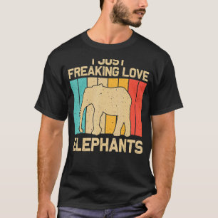 Elephant For Men Women Indian Elephant Mammoth Vin T-Shirt