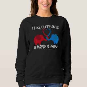 Elephant For Men Women Wild Park Animal Sweatshirt