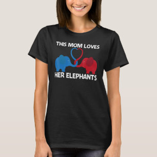 Elephant For Mum Mother Wild Park Animal T-Shirt