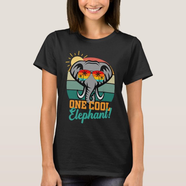 Elephant  for women men kid wildlife World Elephan T-Shirt (Front)
