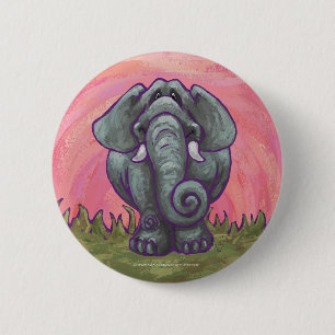 Elephant Gifts & Accessories 6 Cm Round Badge