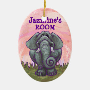 Elephant Gifts & Accessories Ceramic Ornament