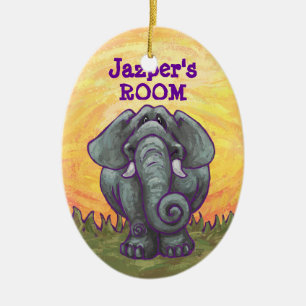 Elephant Gifts & Accessories Ceramic Tree Decoration