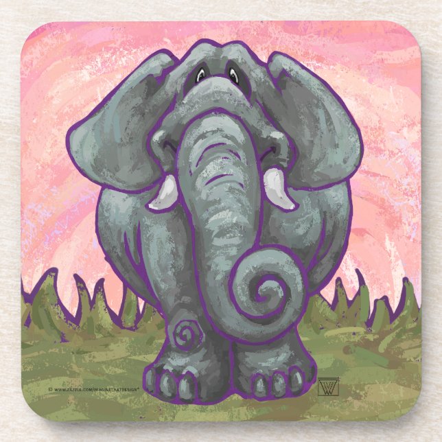 Elephant Gifts & Accessories Coaster (Front)