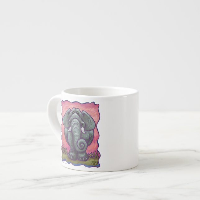 Elephant Gifts & Accessories Espresso Cup (Front Left)