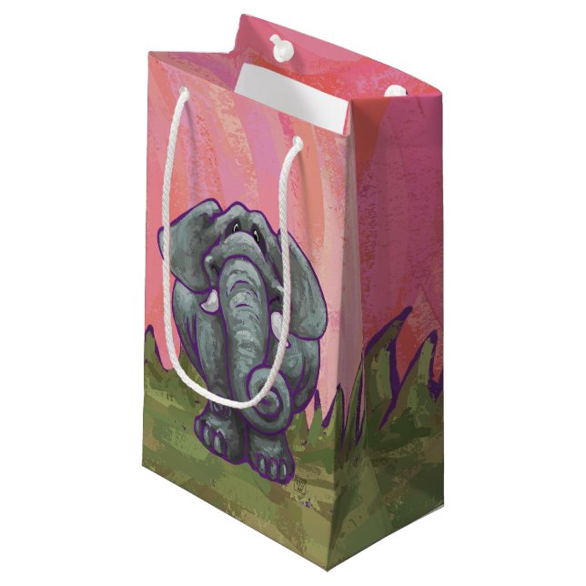 Elephant Gifts & Accessories Small Gift Bag (Front Angled)