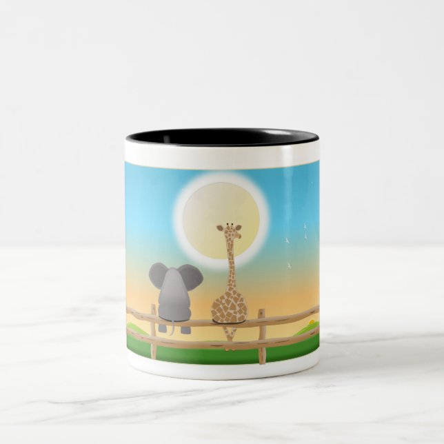 Elephant & Giraffe BFF mug (Center)