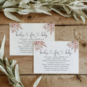Elephant Girl Boho Baby Shower Books For Baby Enclosure Card