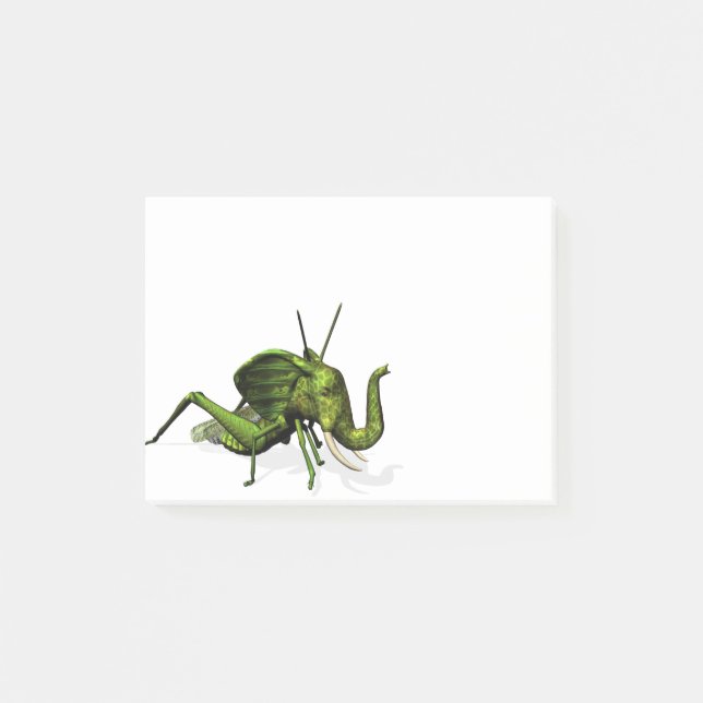 Elephant Grasshopper Crossbreed Post-it Notes (Front)