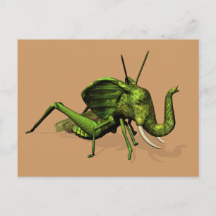 Elephant Grasshopper Crossbreed Postcard