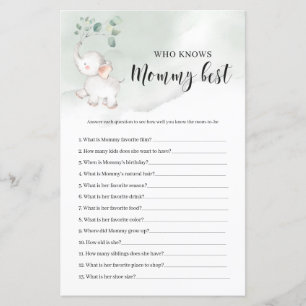 Elephant greenery who knows mummy best game