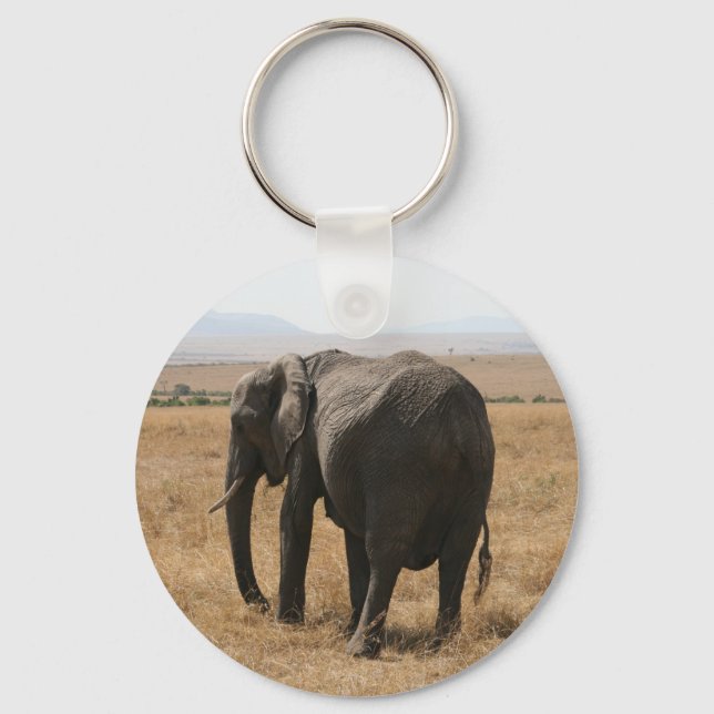 elephant grey key ring (Front)