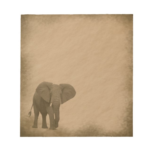 Elephant-grunge Notepad (Front)