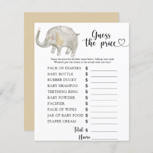 Elephant Guess the price! Game
