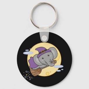 Elephant Halloween Witch Kids Witches Costume Keyc Key Ring