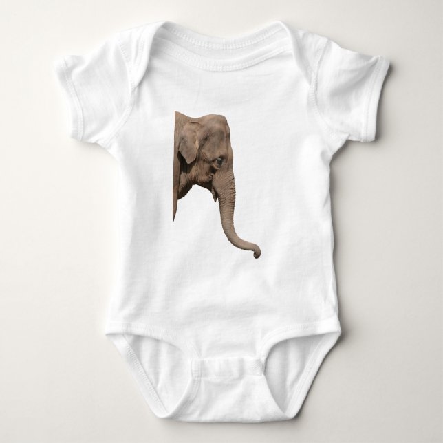 Elephant head baby bodysuit (Front)